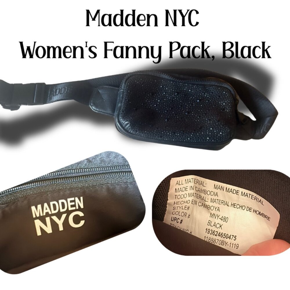 Madden NYC  Women's Fanny Pack, Black